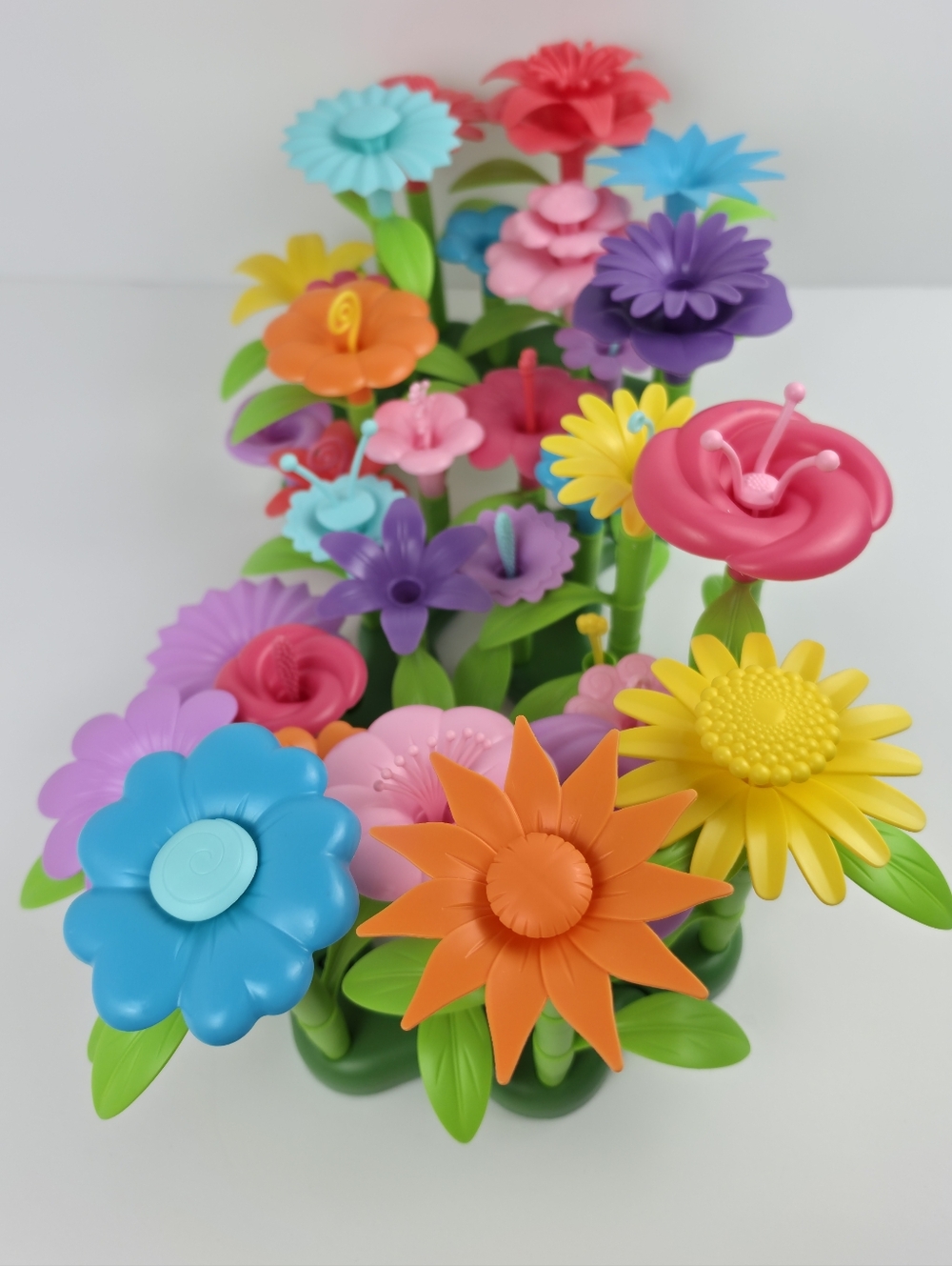 Colorful Flower Building Toy Set Kids STEM Creative Garden Play - Picture 3 of 6